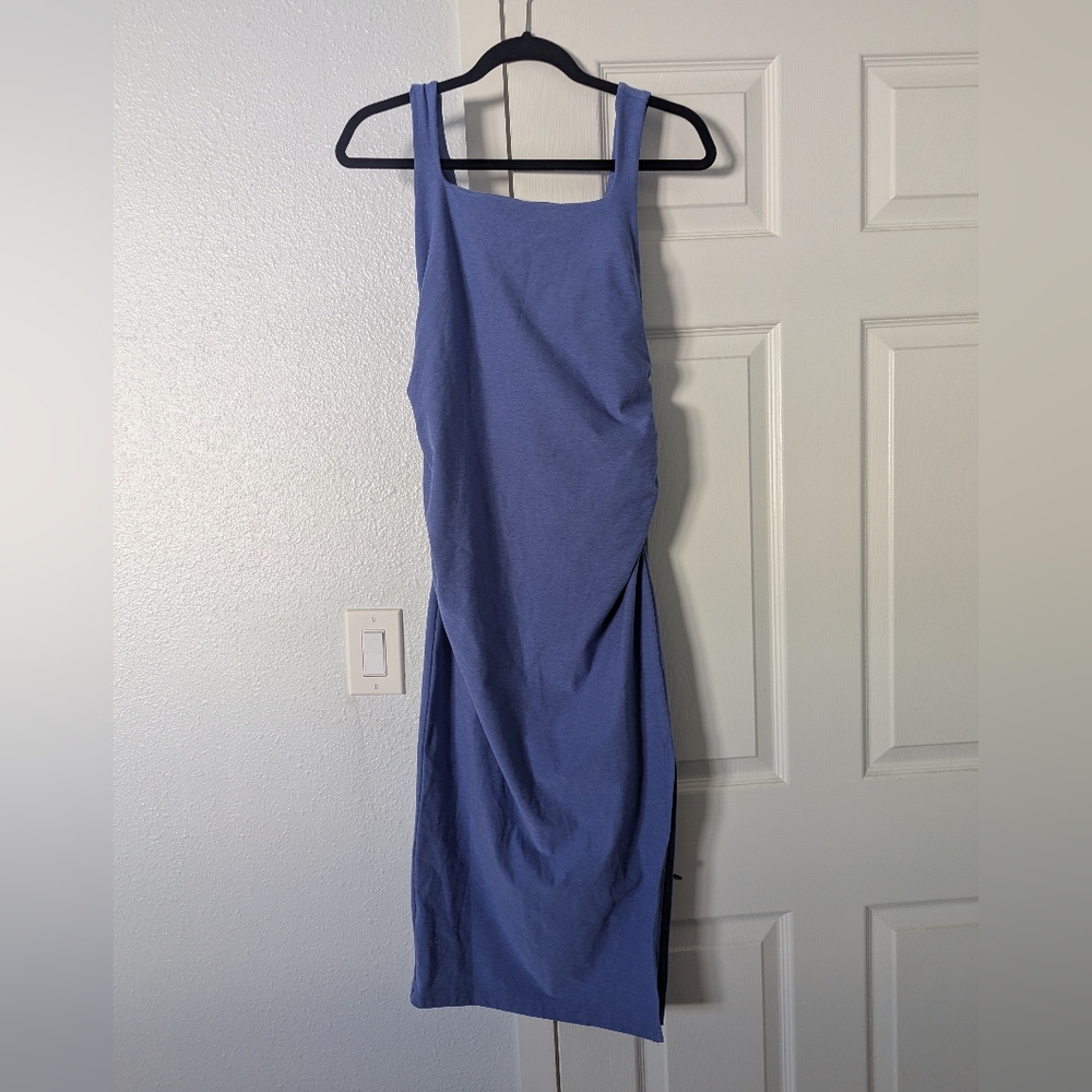 Beyond the Bump Blue Midi Dress